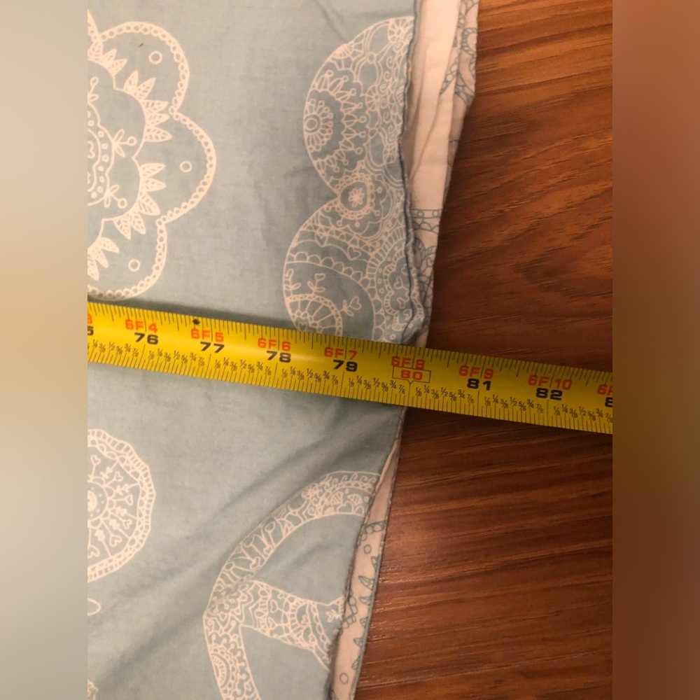 3 Piece Twin Duvet Cover IKEA Vanskaplig Light Blue with pillowcase Boho Love - Picture 7 of 10